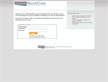 Tablet Screenshot of nhc.healthclaim.ca
